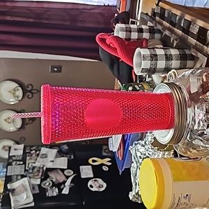 Hot pink 24 oz starbucks tumbler